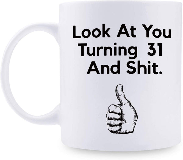 31st Birthday Gifts for Men - 1988 Birthday Gifts for Men, 31 Years Old Birthday Gifts Coffee Mug for Dad, Husband, Friend, Brother, Him, Colleague, Coworker - 11oz