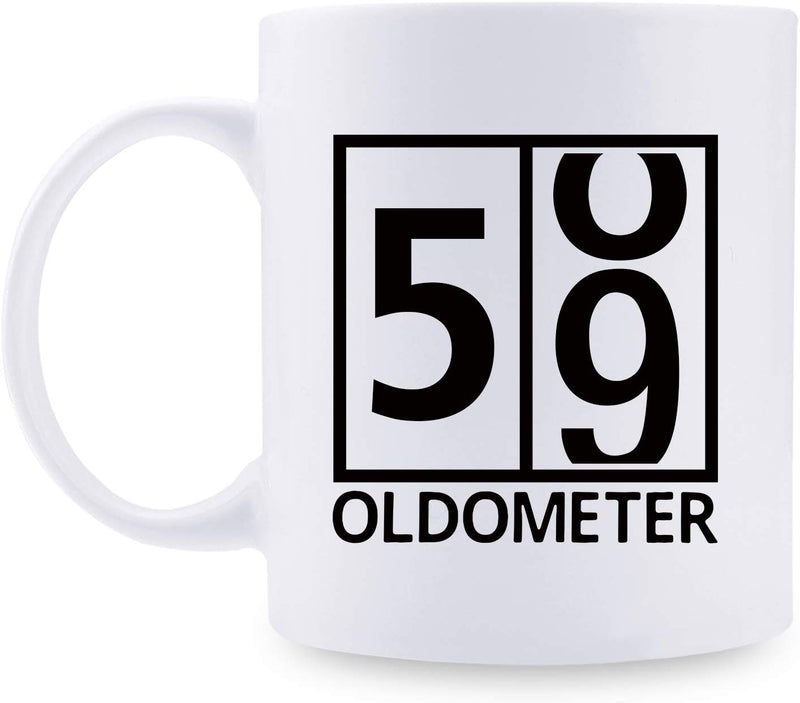 59th Birthday Gifts for Women - 1960 Birthday Gifts for Women, 59 Years Old Birthday Gifts Coffee Mug for Mom, Wife, Friend, Sister, Her, Colleague, Coworker, Oldometer Mug - 11oz