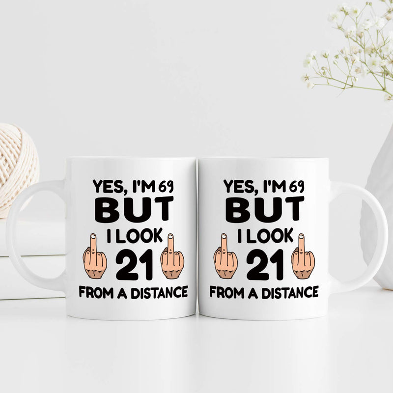 69th Birthday Gifts for Women - 1950 Birthday Gifts for Women, 69 Years Old Birthday Gifts Coffee Mug for Mom, Wife, Friend, Sister, Her, Colleague, Coworker - 11oz