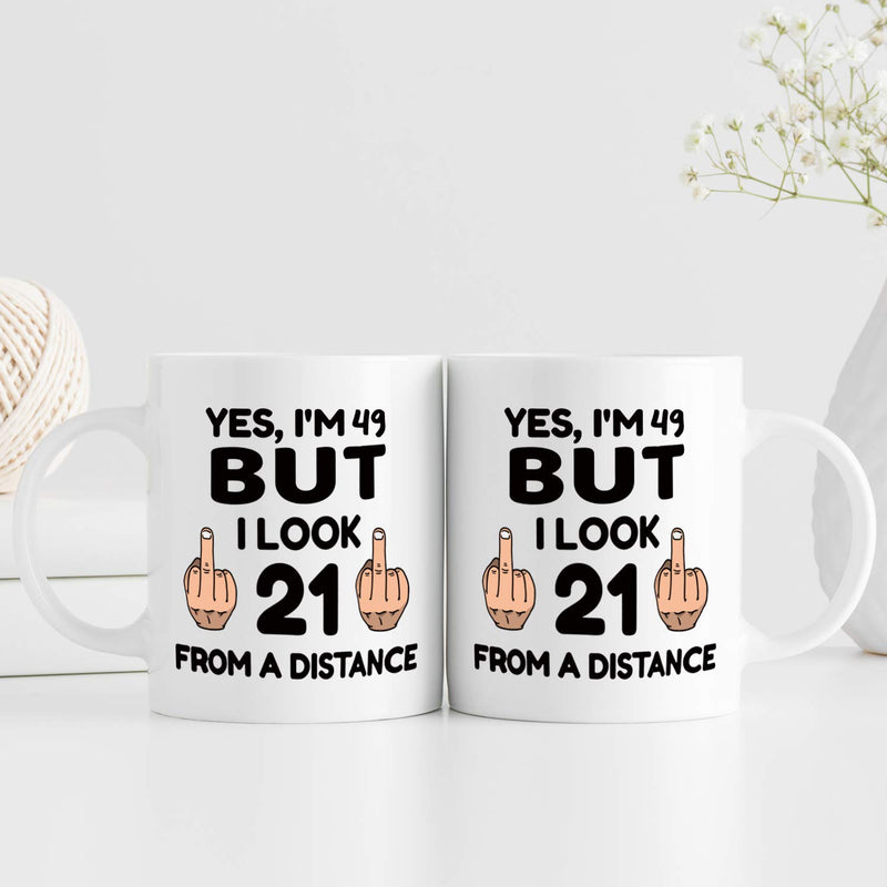 49th Birthday Gifts for Women - 1970 Birthday Gifts for Women, 49 Years Old Birthday Gifts Coffee Mug for Mom, Wife, Friend, Sister, Her, Colleague, Coworker - 11oz