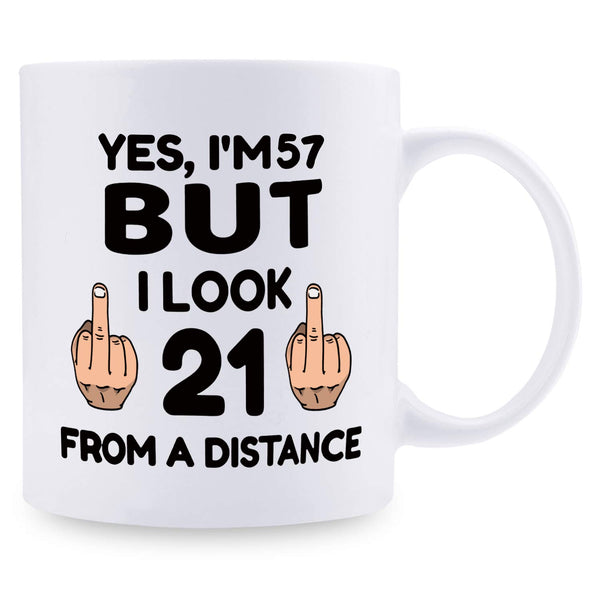 57th Birthday Gifts For Men - 1962 Birthday Gifts for Men, 57 Years Old Birthday Gifts Coffee Mug for Dad, Husband, Friend, Brother, Him, Colleague, Coworker - 11oz