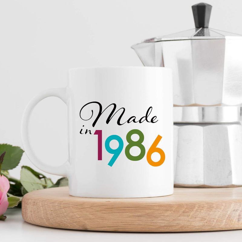 33rd Birthday Gifts for Women - 1986 Birthday Gifts for Women, 33 Years Old Birthday Gifts Coffee Mug for Mom, Wife, Friend, Sister, Her, Colleague, Coworker - 11oz