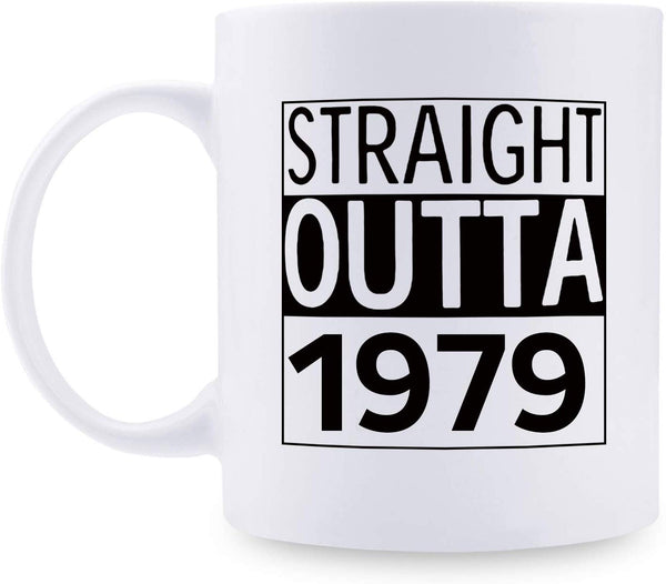 40th Birthday Gifts for Men - 1979 Birthday Gifts for Men, 40 Years Old Birthday Gifts Coffee Mug for Dad, Husband, Friend, Brother, Him, Colleague, Coworker - 11oz