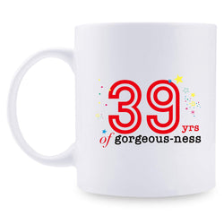 39th Birthday Gifts for Men - 1980 Birthday Gifts for Men, 39 Years Old Birthday Gifts Coffee Mug for Dad, Husband, Friend, Brother, Him, Colleague, Coworker - 11oz