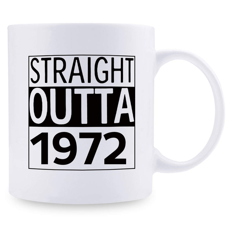 47th Birthday Gifts for Men - 1972 Birthday Gifts for Men, 47 Years Old Birthday Gifts Coffee Mug for Dad, Husband, Friend, Brother, Him, Colleague, Coworker - 11oz