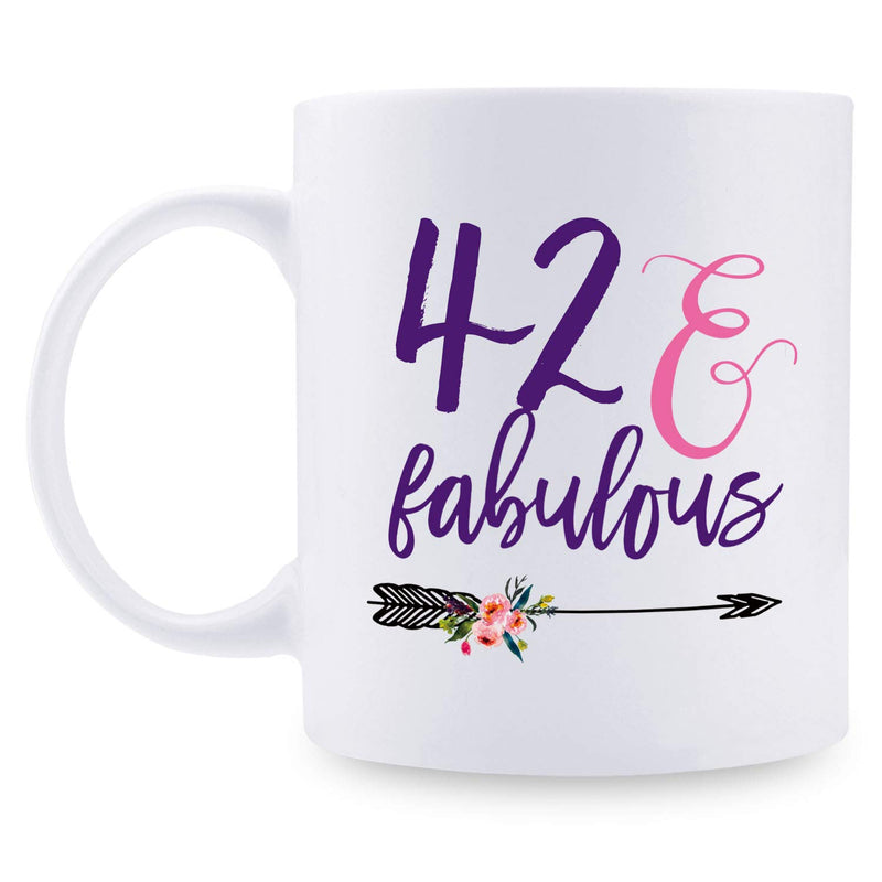 42nd Birthday Gifts for Women - 1977 Birthday Gifts for Women, 42 Years Old Birthday Gifts Coffee Mug for Mom, Wife, Friend, Sister, Her, Colleague, Coworker - 11oz