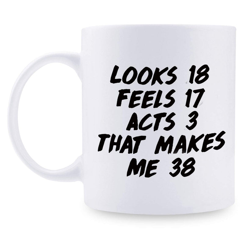 38th Birthday Gifts for Women - 1981 Birthday Gifts for Women, 38 Years Old Birthday Gifts Coffee Mug for Mom, Wife, Friend, Sister, Her, Colleague, Coworker - 11oz