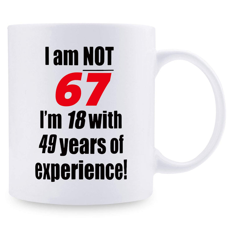 67th Birthday Gifts for Men - 1952 Birthday Gifts for Men, 67 Years Old Birthday Gifts Coffee Mug for Dad, Husband, Friend, Brother, Him, Colleague, Coworker - 11oz