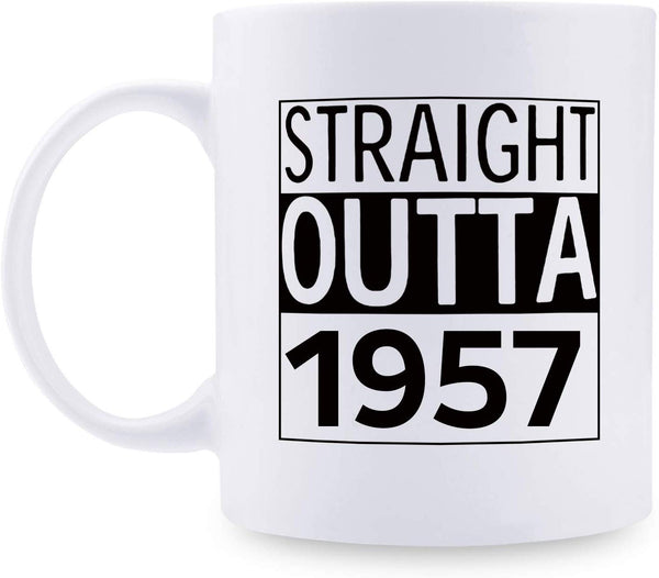 62nd Birthday Gifts for Men - 1957 Birthday Gifts for Men, 62 Years Old Birthday Gifts Coffee Mug for Dad, Husband, Friend, Brother, Him, Colleague, Coworker - 11oz