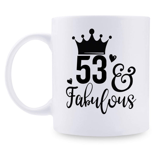 53rd Birthday Gifts for Women - 1966 Birthday Gifts for Women, 53 Years Old Birthday Gifts Coffee Mug for Mom, Wife, Friend, Sister, Her, Colleague, Coworker - 11oz