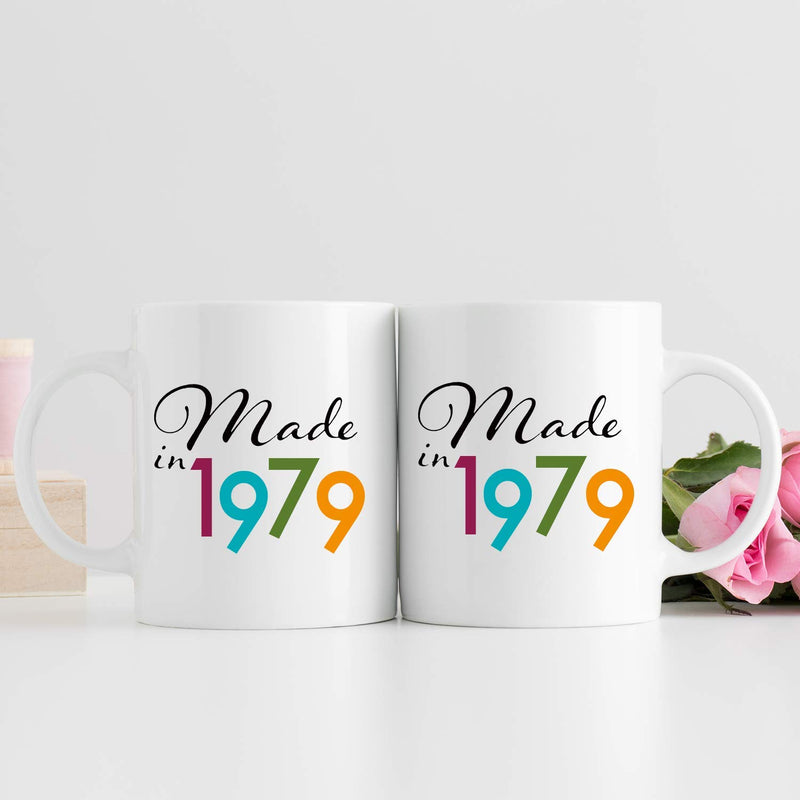 40th Birthday Gifts for Women - 1979 Birthday Gifts for Women, 40 Years Old Birthday Gifts Coffee Mug for Mom, Wife, Friend, Sister, Her, Colleague, Coworker - 11oz