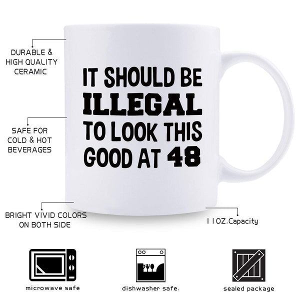 48th Birthday Gifts for Men - 1971 Birthday Gifts for Men, 48 Years Old Birthday Gifts Coffee Mug for Dad, Husband, Friend, Brother, Him, Colleague, Coworker - 11oz