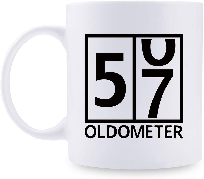 57th Birthday Gifts for Women - 1962 Birthday Gifts for Women, 57 Years Old Birthday Gifts Coffee Mug for Mom, Wife, Friend, Sister, Her, Colleague, Coworker, Oldometer Mug - 11oz