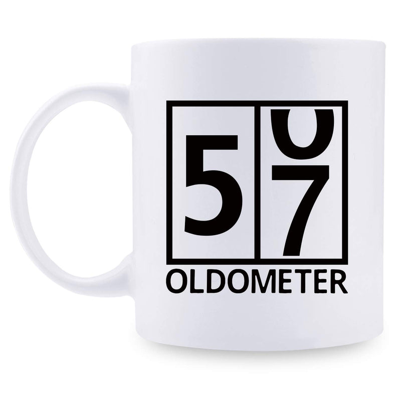 57th Birthday Gifts for Men - 1962 Birthday Gifts for Men, 57 Years Old Birthday Gifts Coffee Mug for Dad, Husband, Friend, Brother, Him, Colleague, Coworker, Oldometer Mug - 11oz