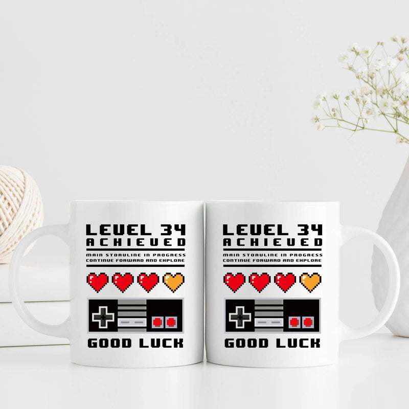 34th Birthday Gifts for Women - 1985 Birthday Gifts for Women, 34 Years Old Birthday Gifts Coffee Mug for Mom, Wife, Friend, Sister, Her, Colleague, Coworker, good luck- 11oz