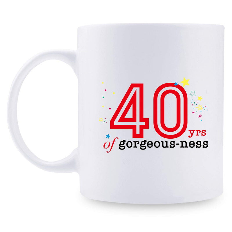 40th Birthday Gifts for Women - 1979 Birthday Gifts for Women, 40 Years Old Birthday Gifts Coffee Mug for Mom, Wife, Friend, Sister, Her, Colleague, Coworker - 11oz