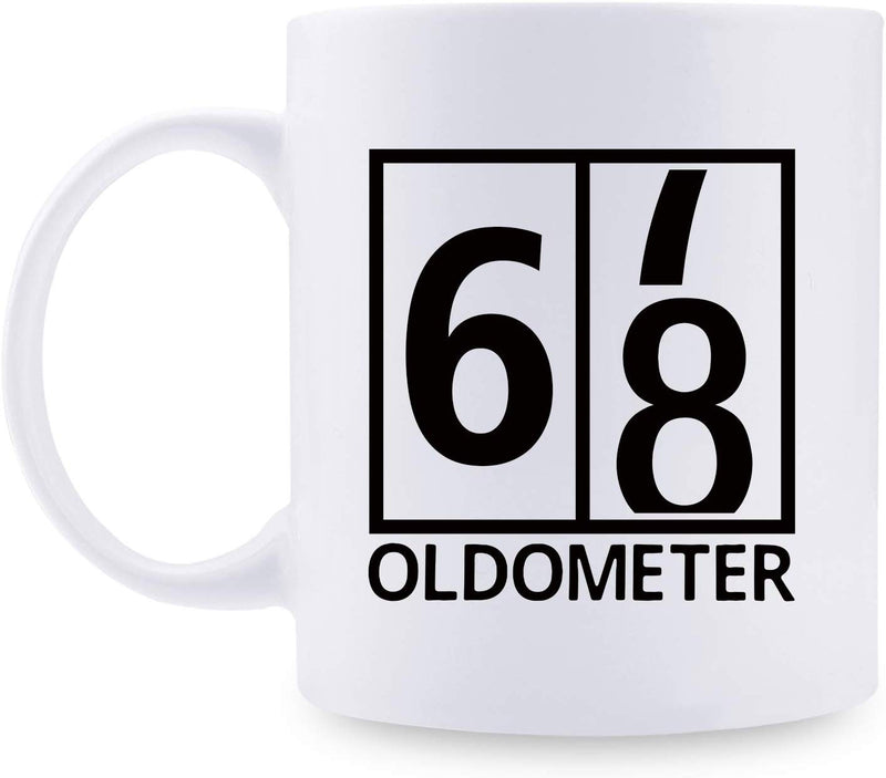 68th Birthday Gifts for Women - 1951 Birthday Gifts for Women, 68 Years Old Birthday Gifts Coffee Mug for Mom, Wife, Friend, Sister, Her, Colleague, Coworker, Oldometer Mug - 11oz