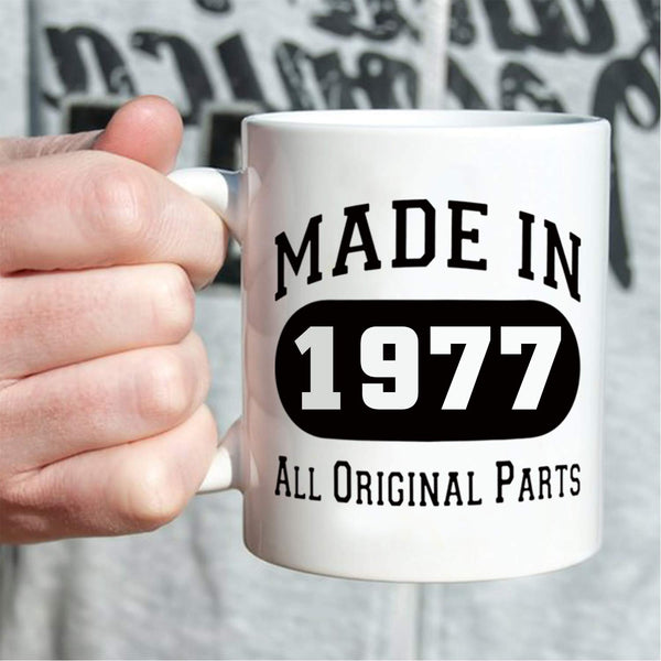 42nd Birthday Gifts for Men - 1977 Birthday Gifts for Men, 42 Years Old Birthday Gifts Coffee Mug for Dad, Husband, Friend, Brother, Him, Colleague, Coworker - 11oz