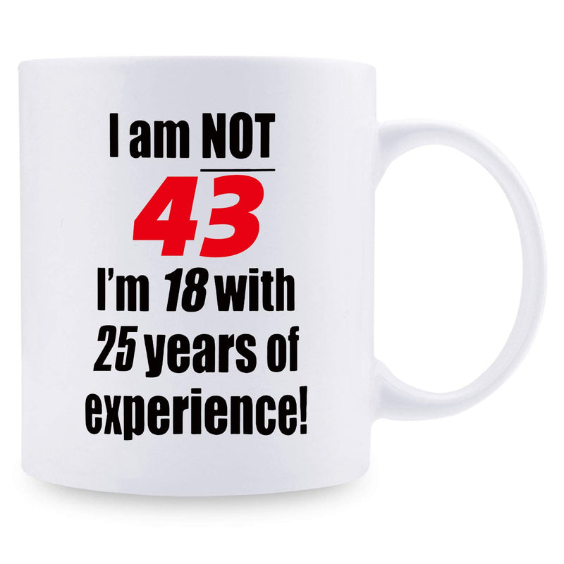 43rd Birthday Gifts for Men - 1976 Birthday Gifts for Men, 43 Years Old Birthday Gifts Coffee Mug for Dad, Husband, Friend, Brother, Him, Colleague, Coworker - 11oz