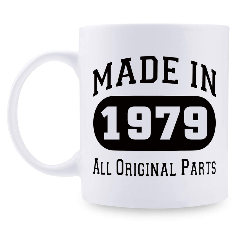 40th Birthday Gifts for Men - 1979 Birthday Gifts for Men, 40 Years Old Birthday Gifts Coffee Mug for Dad, Husband, Friend, Brother, Him, Colleague, Coworker - 11oz