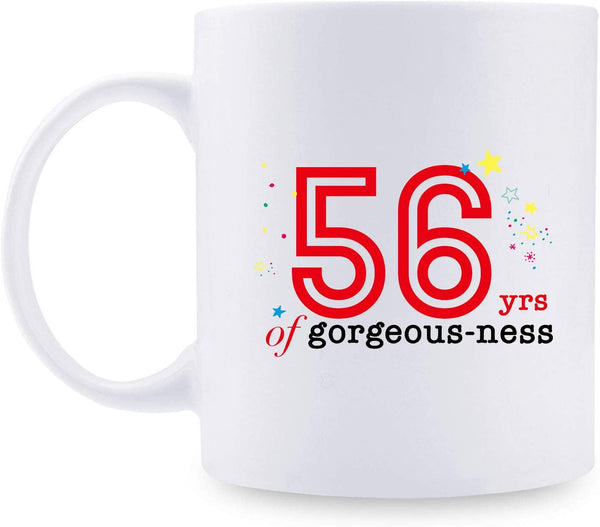 56th Birthday Gifts for Women - 1963 Birthday Gifts for Women, 56 Years Old Birthday Gifts Coffee Mug for Mom, Wife, Friend, Sister, Her, Colleague, Coworker - 11oz