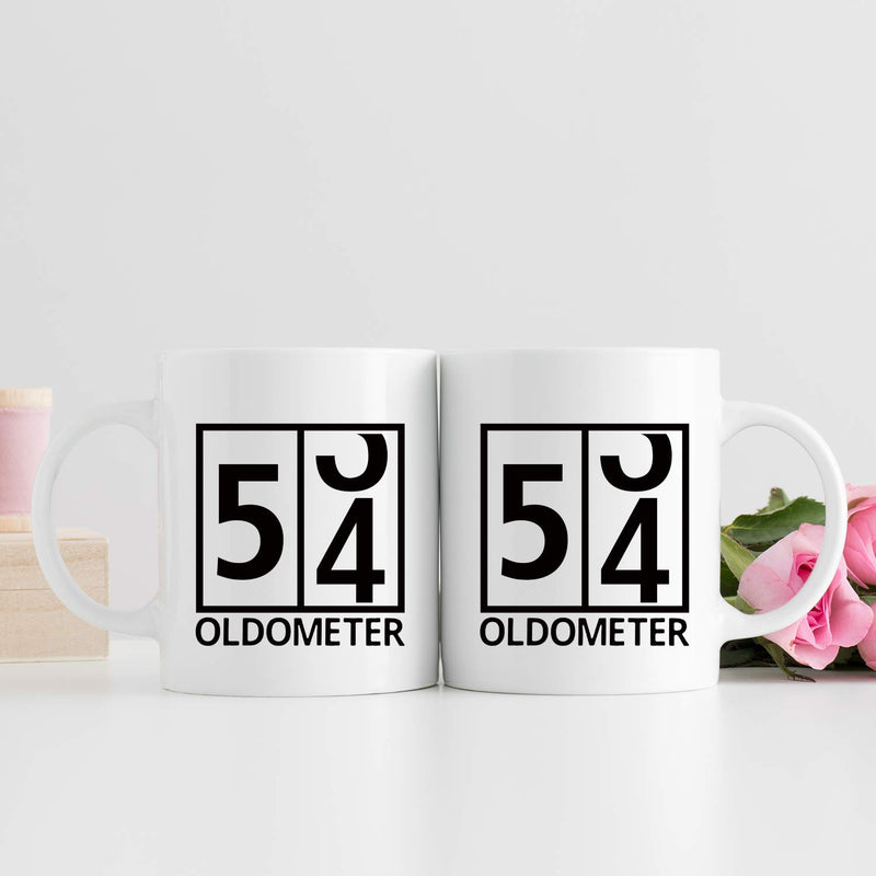 54th Birthday Gifts for Men - 1965 Birthday Gifts for Men, 54 Years Old Birthday Gifts Coffee Mug for Dad, Husband, Friend, Brother, Him, Colleague, Coworker, Oldometer Mug - 11oz