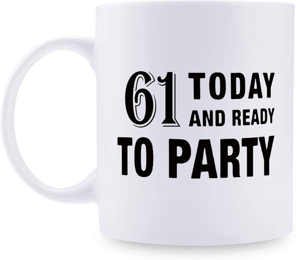 61st Birthday Gifts for Men - 1958 Birthday Gifts for Men, 61 Years Old Birthday Gifts Coffee Mug for Dad, Husband, Friend, Brother, Him, Colleague, Coworker - 11oz