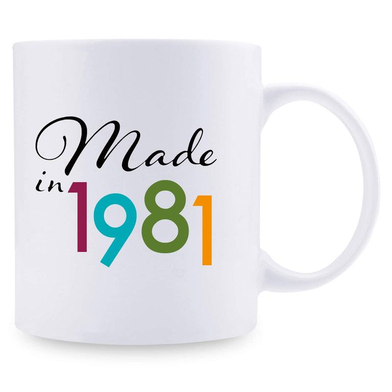 38th Birthday Gifts for Men - 1981 Birthday Gifts for Men, 38 Years Old Birthday Gifts Coffee Mug for Dad, Husband, Friend, Brother, Him, Colleague, Coworker - 11oz