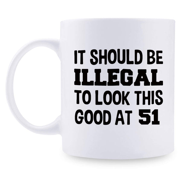 51st Birthday Gifts for Men - 1968 Birthday Gifts for Men, 51 Years Old Birthday Gifts Coffee Mug for Dad, Husband, Friend, Brother, Him, Colleague, Coworker - 11oz