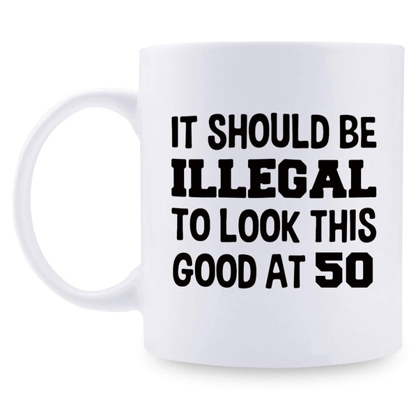 50th Birthday Gifts for Men - 1969 Birthday Gifts for Men, 50 Years Old Birthday Gifts Coffee Mug for Dad, Husband, Friend, Brother, Him, Colleague, Coworker - 11oz