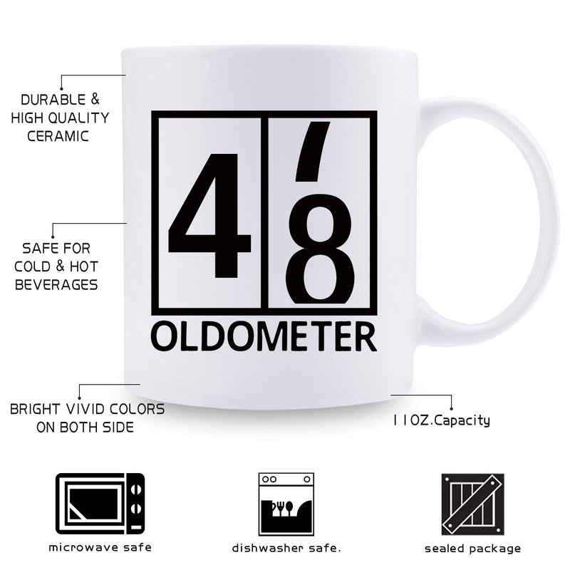 48th Birthday Gifts for Women - 1971 Birthday Gifts for Women, 48 Years Old Birthday Gifts Coffee Mug for Mom, Wife, Friend, Sister, Her, Colleague, Coworker, Oldometer Mug - 11oz