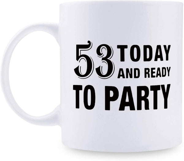 53rd Birthday Gifts for Men - 1966 Birthday Gifts for Men, 53 Years Old Birthday Gifts Coffee Mug for Dad, Husband, Friend, Brother, Him, Colleague, Coworker - 11oz