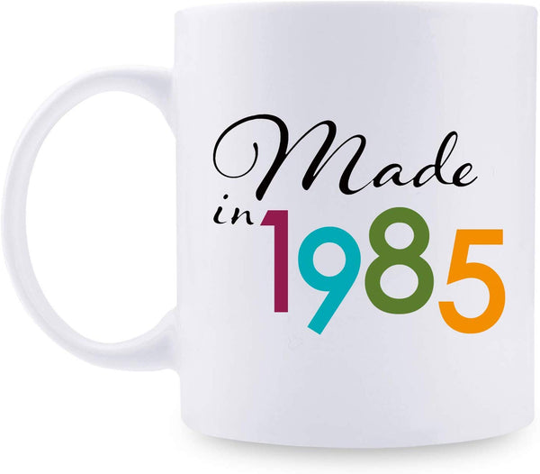 34th Birthday Gifts for Men - 1985 Birthday Gifts for Men, 34 Years Old Birthday Gifts Coffee Mug for Dad, Husband, Friend, Brother, Him, Colleague, Coworker - 11oz