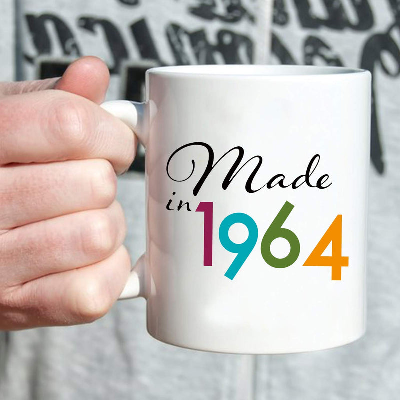 55th Birthday Gifts for Men - 1964 Birthday Gifts for Men, 55 Years Old Birthday Gifts Coffee Mug for Dad, Husband, Friend, Brother, Him, Colleague, Coworker - 11oz