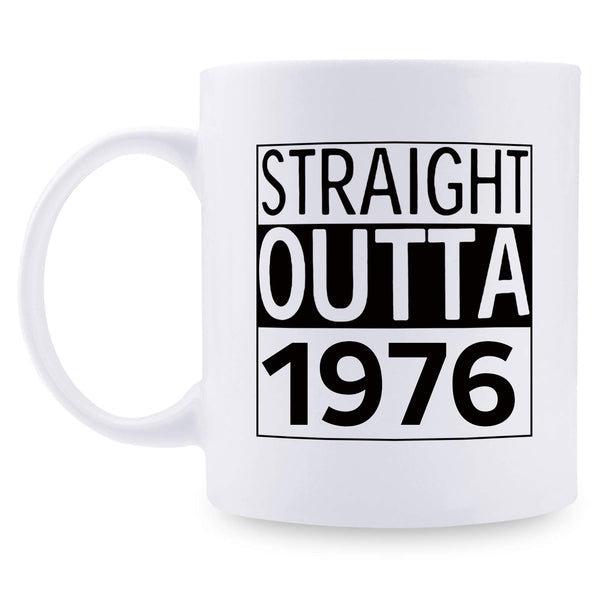 43rd Birthday Gifts for Men - 1976 Birthday Gifts for Men, 43 Years Old Birthday Gifts Coffee Mug for Dad, Husband, Friend, Brother, Him, Colleague, Coworker - 11oz