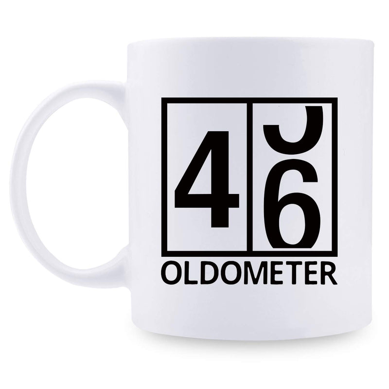 46th Birthday Gifts for Women - 1973 Birthday Gifts for Women, 46 Years Old Birthday Gifts Coffee Mug for Mom, Wife, Friend, Sister, Her, Colleague, Coworker, Oldometer Mug - 11oz