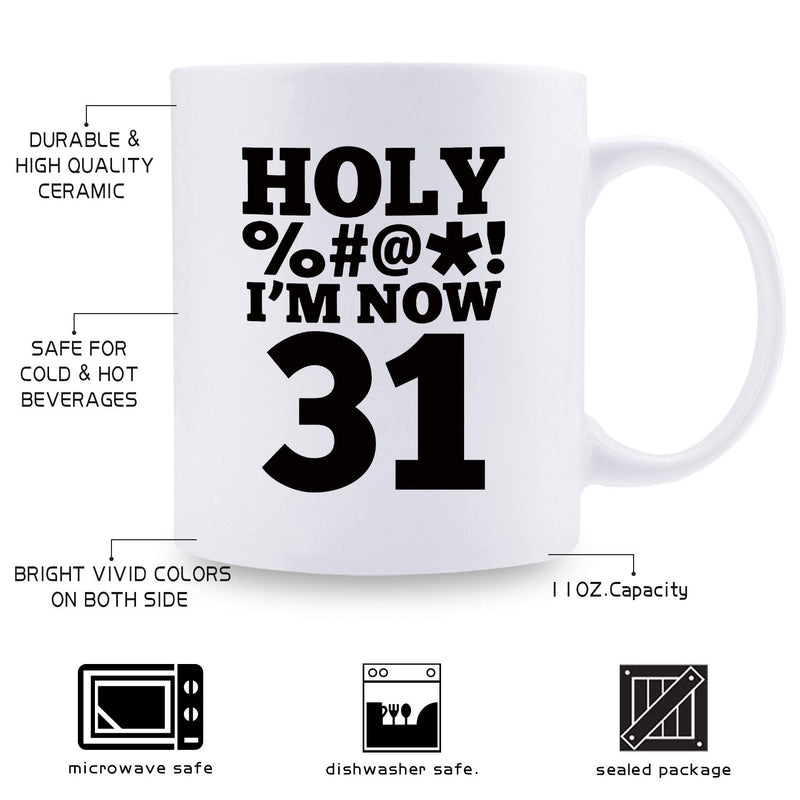 31st Birthday Gifts for Men - 1988 Birthday Gifts for Men, 31 Years Old Birthday Gifts Coffee Mug for Dad, Husband, Friend, Brother, Him, Colleague, Coworker,HOLY MUG - 11oz