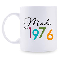 43rd Birthday Gifts for Men - 1976 Birthday Gifts for Men, 43 Years Old Birthday Gifts Coffee Mug for Dad, Husband, Friend, Brother, Him, Colleague, Coworker - 11oz