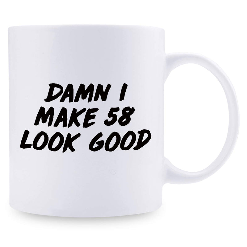 58th Birthday Gifts for Men - 1961 Birthday Gifts for Men, 58 Years Old Birthday Gifts Coffee Mug for Dad, Husband, Friend, Brother, Him, Colleague, Coworker - 11oz