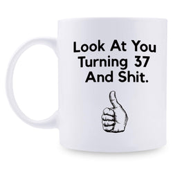 37th Birthday Gifts for Women - 1982 Birthday Gifts for Women, 37 Years Old Birthday Gifts Coffee Mug for Mom, Wife, Friend, Sister, Her, Colleague, Coworker - 11oz