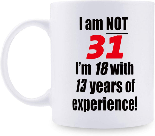 31st Birthday Gifts for Men - 1988 Birthday Gifts for Men, 31 Years Old Birthday Gifts Coffee Mug for Dad, Husband, Friend, Brother, Him, Colleague, Coworker - 11oz