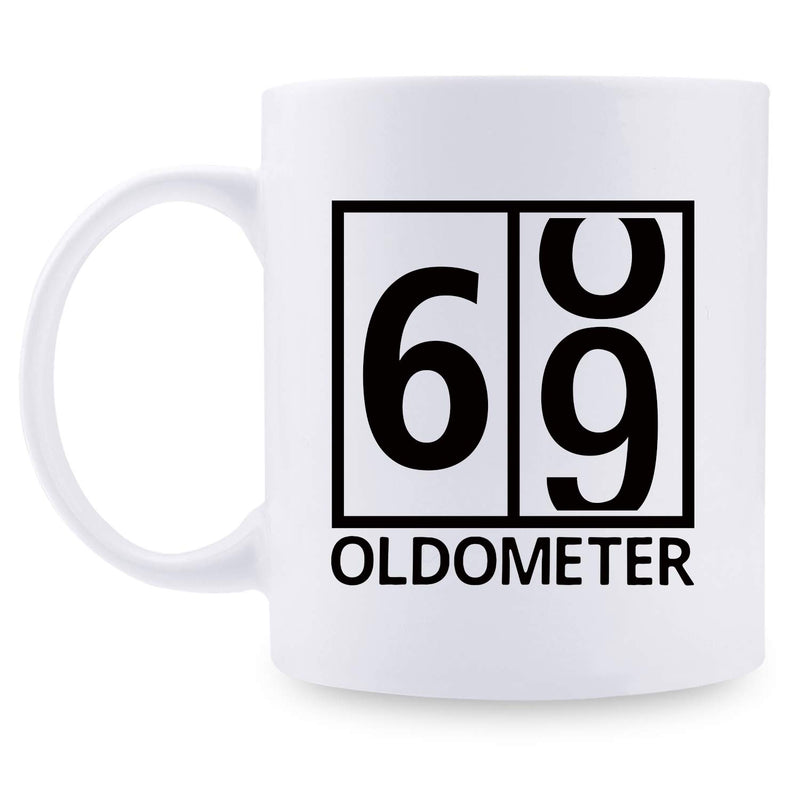 69th Birthday Gifts for Women - 1950 Birthday Gifts for Women, 69 Years Old Birthday Gifts Coffee Mug for Mom, Wife, Friend, Sister, Her, Colleague, Coworker, Oldometer Mug - 11oz