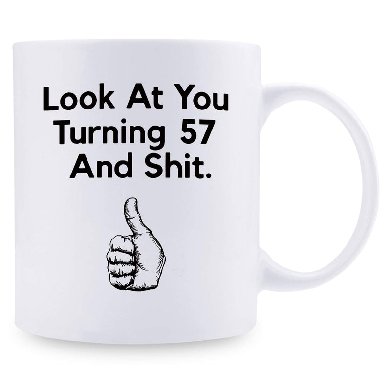 57th Birthday Gifts for Women - 1962 Birthday Gifts for Women, 57 Years Old Birthday Gifts Coffee Mug for Mom, Wife, Friend, Sister, Her, Colleague, Coworker - 11oz