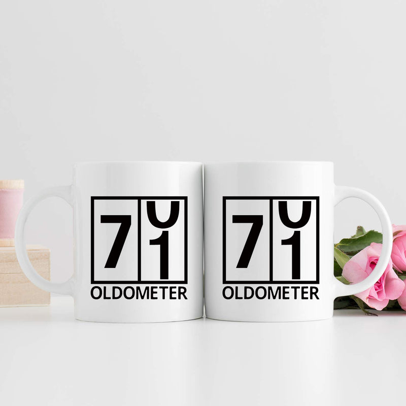 71st Birthday Gifts for Women - 1948 Birthday Gifts for Women, 71 Years Old Birthday Gifts Coffee Mug for Mom, Wife, Friend, Sister, Her, Colleague, Coworker, Oldometer Mug - 11oz