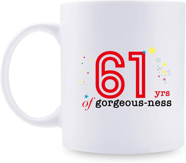 61st Birthday Gifts for Men - 1958 Birthday Gifts for Men, 61 Years Old Birthday Gifts Coffee Mug for Dad, Husband, Friend, Brother, Him, Colleague, Coworker - 11oz