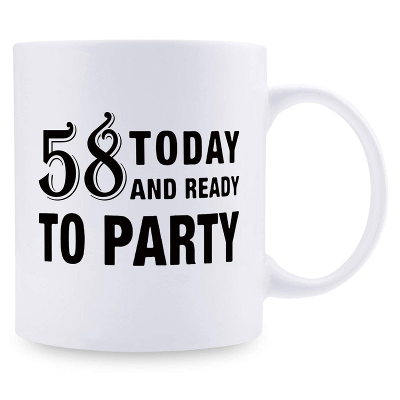 58th Birthday Gifts for Women - 1961 Birthday Gifts for Women, 58 Years Old Birthday Gifts Coffee Mug for Mom, Wife, Friend, Sister, Her, Colleague, Coworker - 11oz