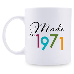 48th Birthday Gifts for Men - 1971 Birthday Gifts for Men, 48 Years Old Birthday Gifts Coffee Mug for Dad, Husband, Friend, Brother, Him, Colleague, Coworker - 11oz