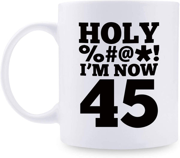 45th Birthday Gifts for Men - 1974 Birthday Gifts for Men, 45 Years Old Birthday Gifts Coffee Mug for Dad, Husband, Friend, Brother, Him, Colleague, Coworker, HOLY MUG - 11oz