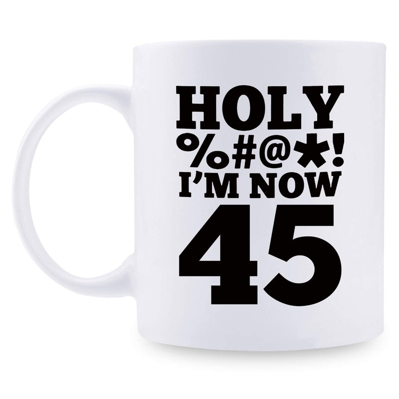 45th Birthday Gifts for Women - 1974 Birthday Gifts for Women, 45 Years Old Birthday Gifts Coffee Mug for Mom, Wife, Friend, Sister, Her, Colleague, Coworker, HOLY MUG- 11oz