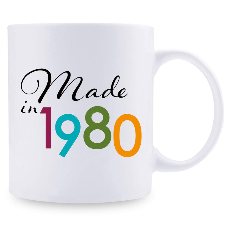 39th Birthday Gifts for Men - 1980 Birthday Gifts for Men, 39 Years Old Birthday Gifts Coffee Mug for Dad, Husband, Friend, Brother, Him, Colleague, Coworker - 11oz